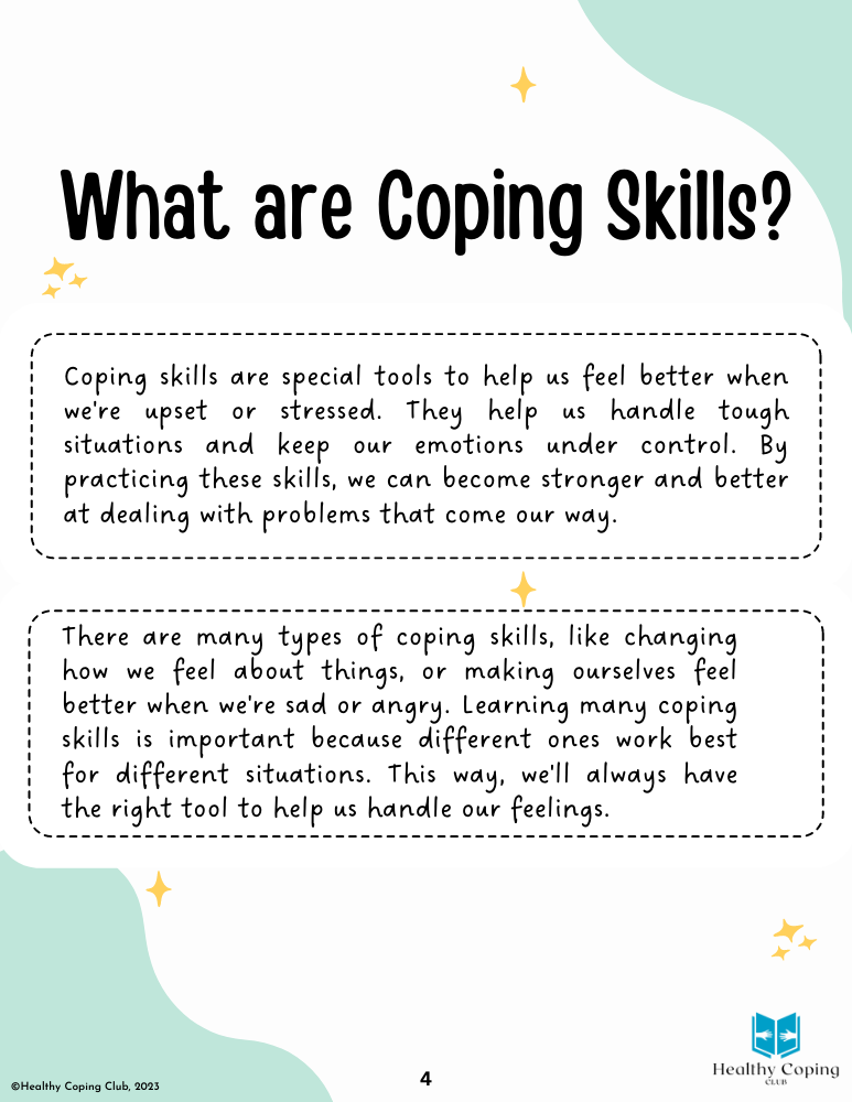 Coping Skills Workbook – Healthy Coping Club